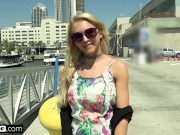 Alix Lynx covers her tits in cum