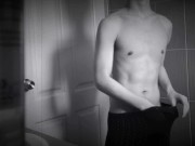 BkkNun - Jerking off in Bathroom and on Bed (cum 2 times) 1/16