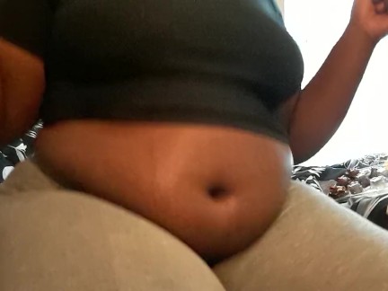 Belly stuffing bbw eating cupcakes