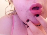 Teen Tits Playtime and Finger Sucking