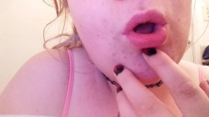 Teen Tits Playtime and Finger Sucking