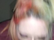 Ley lette sucks until she gets his load 5/16