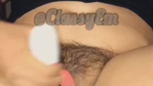 Playtime with my hairy pussy