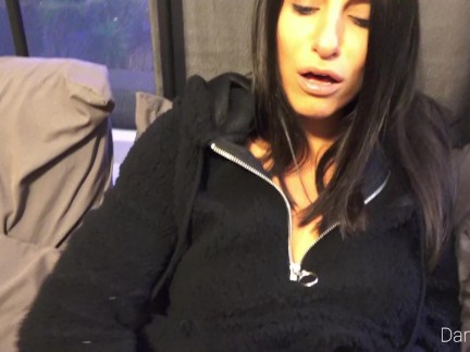 Bad horny girl masturbating for me get both holes punded until creampie!