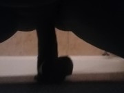 Thick Girl Masturbates With Big Black Dildo