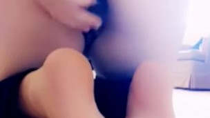 The black velvet dildo vs a horny pregnant redhead slut