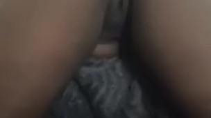 Sexy Ebony with big fat ass playing with her pink pussy