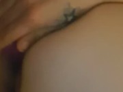 POV Anal sex dildo dp