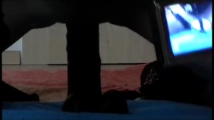 Zicken pPussy rides big black Dildo until squirt