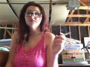 Hot Teen Smokin In Garage Prt2 1/16