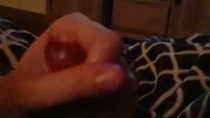 *HUGE CUMSHOT* She strokes my cock while watching her show.