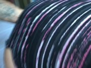 Babe fucked in ripped yoga pants with thong on after workout!! Wow  11/16