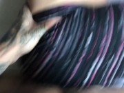 Babe fucked in ripped yoga pants with thong on after workout!! Wow  12/16