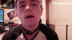 Pet Slave boy cums for your amusement