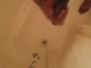 Jackin off in the shower