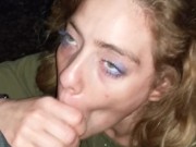 College Teen gets Quick Blowjob on the Quad After Party 13/16