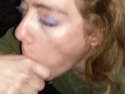 College Teen gets Quick Blowjob on the Quad After Party 8/16