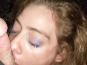 College Teen gets Quick Blowjob on the Quad After Party 9/16
