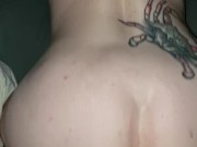 SHE RIDES 10 INCH UNCUT COCK LIKE A BOSS 2/16