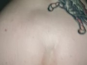 SHE RIDES 10 INCH UNCUT COCK LIKE A BOSS 4/16