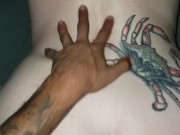 SHE RIDES 10 INCH UNCUT COCK LIKE A BOSS 8/16