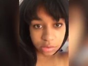 submissive Erica squirts after sucking on a black dildo after school 11/16