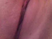 Creamy cum clit playing