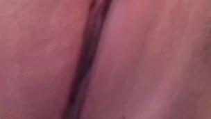 Creamy cum clit playing