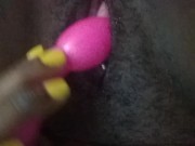 Playing with my wet hairy pussy while No one is home watch me cream pt.1 15/16