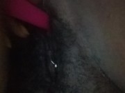 Playing with my wet hairy pussy while No one is home watch me cream pt.1 7/16