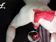 Perfect prostate milking in red gloves ~DirtyFamily~ 5/16