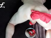 Perfect prostate milking in red gloves ~DirtyFamily~ 6/16