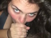 Girl with Big ass deep throats and takes dick doggy style 3/16