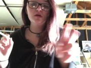 Busty Teen Smoking & Flashing Tits 1/16