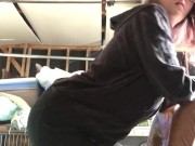 Busty Teen Smoking & Flashing Tits 12/16