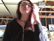 Busty Teen Smoking & Flashing Tits 2/16