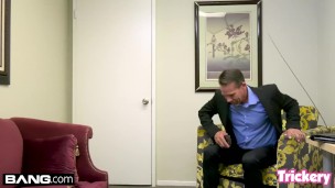 Maddy O'Reilly fucks the therapist while her husband waits