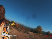 I got a ride on a motorcycle and got fucked in my ass. Mia Bandini 7/16