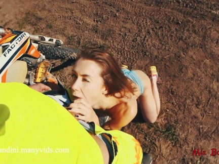 I got a ride on a motorcycle and got fucked in my ass. Mia Bandini
