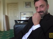 PASCALSSUBSLUTS - Blonde sub April Paisley anally fucked 4/16