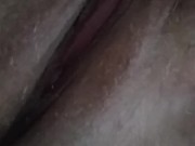 Outside mastubationw/ hairy pussy