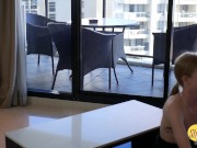 Tiny natural teen slut takes two big dicks at once with a cream pie finish 8/16