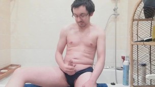 Lonely Hubby Models Panties and Strokes