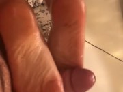 Silky rose, after a hard day at work sole stroke 8/16