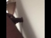 Fucking a hole in the wall
