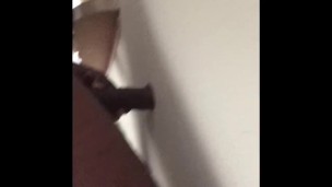 Fucking a hole in the wall