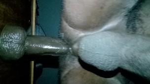 Big Black Dildo Deep Fucking Balls Deep !!!!!!!!