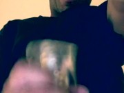 AMATEUR BIG DICK WHITE COCK DROPS HUGE LOAD FOR WIFE
