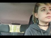 In public with vibrator and having an orgasm while driving 10/16