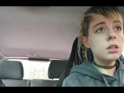 In public with vibrator and having an orgasm while driving 11/16